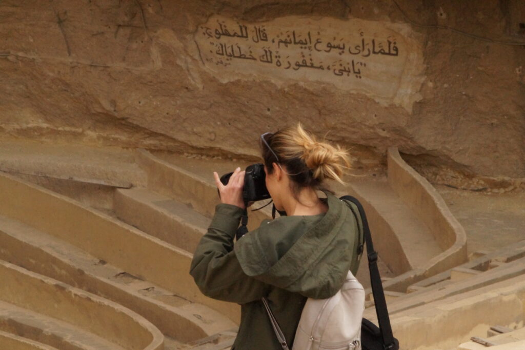 Fotografieren auf dem Ägypten Einsatz